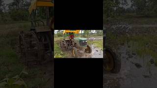 John deere 5310  puddling in rice field  tractor shorts [upl. by Harvard121]