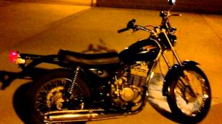 1976 Harley Davidson SS250 250cc 2Stroke bike at night [upl. by Matti975]