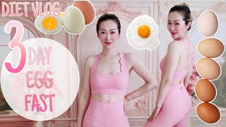 LOSE 10 POUNDS IN 3 DAYS  3 DAY EGG FAST  KETO EGG DIET  WHAT I EAT  WORKOUT ROUTINE 💖 LINDIESS [upl. by Farrison970]