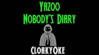 Yazoo  Nobodys Diary karaoke [upl. by Akiem]