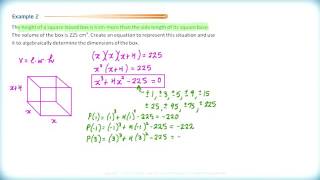 Math 3200  Ch3 Sec34  Applications of Polynomial Functions [upl. by Hadihahs89]