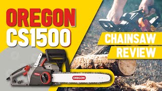 Oregon CS1500 Electric Chainsaw Review in 2024 [upl. by Hcirdla]