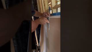 🔥How to Rip Sheetrock with a Speed Square drywall sheetrock construction contractor ytshorts [upl. by Simpkins]