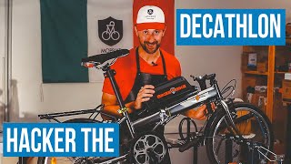 Bici pieghevole DECATHLON con kit elettrico BIKEE BIKE [upl. by Annette282]