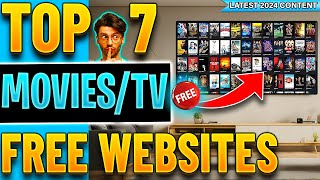 🔴Top 7 Websites to Watch FREE Movies  TV Shows No Sign up 2024 Update [upl. by Anirda]