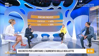 Rincari bollette il governo corre ai ripari  Unomattina  24092021 [upl. by Dayle135]