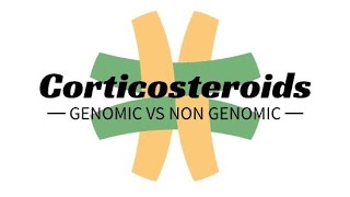 Genomic vs non genomic mechanism of action of corticosteroids rheumatology corticosteroids [upl. by Tal]