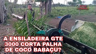 A ENSILADEIRA GTE 3000 CORTA PALHA DE COCO BABAÇU [upl. by Suilenrac258]