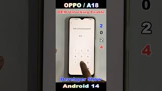 Oppo A18 OEM Unlocking Enable Developer Show 2024 🔥 How to on Developer Option in Oppo A18 [upl. by Philomena]