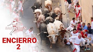 SEGUNDO ENCIERRO de San Fermín 2023  Toros de José Escolar [upl. by Auoh]