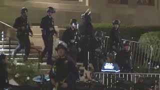 UCLA protests Police expected to break up encampment [upl. by Baird]