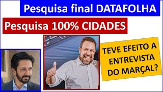 Pesquisa DEFINITIVA Datafolha segundo turno São Paulo [upl. by Ayt922]