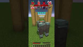 Mobs Chase vs Different Spikes meme shorts minecraft [upl. by Lynnelle497]