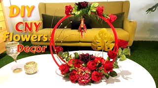 DIY Chinese new year Flower decor  Lucky Flowers arrangement [upl. by Dnilazor]