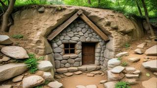 A Man Builds an Amazing Stone House from start to finish [upl. by Akcebar]