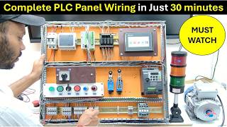 PLC Panel Wiring  How to Design PLC Panel  PLC Panel Kya Hota Hai  plc control panel wiring [upl. by Tripp]