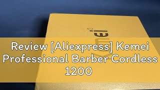 Review Aliexpress Kemei Professional Barber Cordless 1200 mAh Electric Hair Clippers USB Recharge [upl. by Olag]