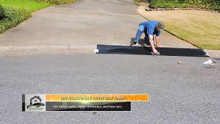 DIY Curb Ramp  How To Make A Removable Driveway Ramp For Lowered Cars [upl. by Rento771]