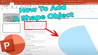 How to Add Shape Objects in PowerPoint [upl. by Kuebbing11]