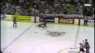 1991 BruinsHabs Adams Div Final Games 13 [upl. by Vharat]