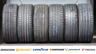 Michelin vs Bridgestone vs Continental vs Goodyear vs Hankook vs Yokohama  Whats the BEST Tire [upl. by Candace906]