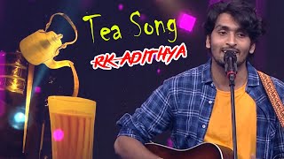 Tea Song  Rk Adithya  Dedication Round  Super Singer 8  Original  supersingerrkadithya [upl. by Nodaj653]