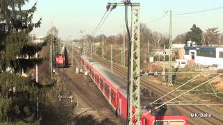 Wasserglaszug mit der DE85 amp DE93 und BR 143 S6 ICE 3 BR 120 in Langenfeld Rheinland [upl. by Hendrika]