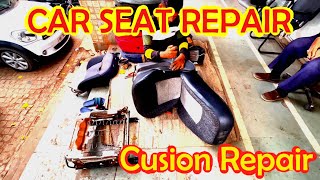 How to Repair Driver Seat Foam  Best Place In Delhi To Repair Car Seats  Steering Wrap [upl. by Peacock]