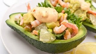 Ensalada de mariscos aguacate y palmitos [upl. by Neenwahs]