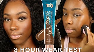 TESTING OUT URBAN DECAY HYDROMANIAC TINTED HYDRATOR  WEAR TEST REVIEW  KYRAJAY [upl. by Ellerrad]