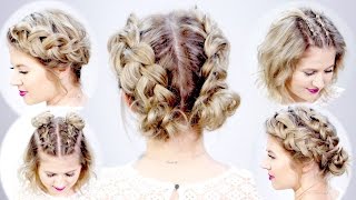 5 DOUBLE DUTCH BRAIDED HAIRSTYLES FOR SHORT HAIR  Milabu [upl. by Akeme]