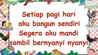 lirik BANGUN PAGI  Lagu Anak  Cipt   Musik Pompi S [upl. by Shirlene]