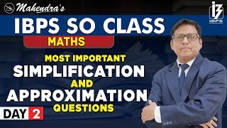 Simplification  Approximation  Maths  By Saif Mahendras  IBPS SO Class  1230 pm [upl. by Elauqsap]