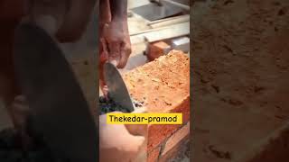 Brick finishing workconstraction video viralvideo civilengineering trending reels ytshorts [upl. by Harima]