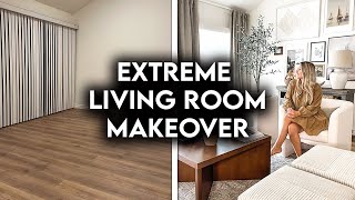 EXTREME LIVING ROOM MAKEOVER  COZY DECOR  SERENA SHADES [upl. by Ahcsropal]