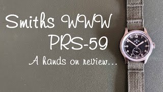 Smiths Timefactors WWW PRS59 Dirty Dozen handwinding watch  hands on review [upl. by Saalocin]