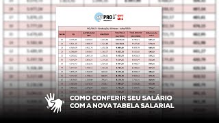 Veja como conferir seu salário com a nova tabela salarial [upl. by Ahsirek]