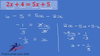 Solving Equations using additive and multiplicative inverses [upl. by Shepard209]