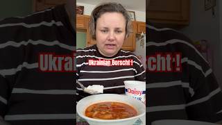 Ukrainian Borscht taboeats borscht ukrainianfood mukbang lunch [upl. by Amati]