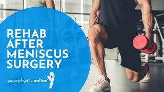 Rehab after Meniscus surgery  Exercise Videos for Meniscus Rehab [upl. by Patin]