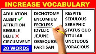 20 Difficult English Words  Improve Your Vocabulary  Learn Advanced English ✔️ [upl. by Abba]