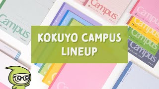 Kokuyo Campus Lineup The Most Popular Student Notebook from Japan [upl. by Dinsdale408]