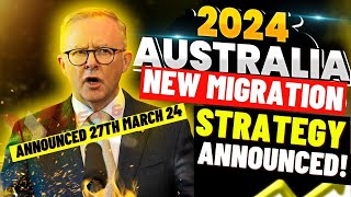 Big News The New Australia Migration Strategy Announced Australia Immigration News Today [upl. by Barbette735]