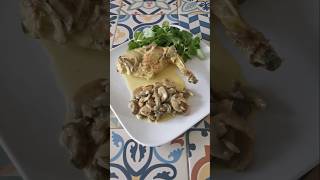 Lapin aux champignons recette recettefacile food recetterapide Mushroom rabbit recipe [upl. by Eelibuj]