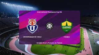 EFOOTBALL  RUMO AO ESTRELATO COPA DOS CAMPEOES INTERNACIONAL UNIVERSIDAD DE CHILE X CUIABÁ [upl. by Fairlie]