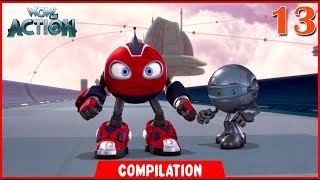 Rollbots  Compilation  13  Action series for kids 3D cartoons  WowKidz Action [upl. by Kolnick795]