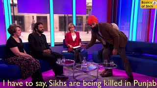 Jagmeet Singh Live BBC Protest SikhLivesMatter bbcsml Full Segment [upl. by Aicirtel]