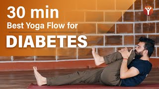 Yoga for Diabetes The Simple Poses That Bring Blood Sugar Levels Down in 30 Minutes by Indea Yoga [upl. by Ahasuerus]