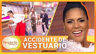 A Francisca se le rompió el pantalón en pleno show en vivo  Despierta América  Hoy  21 de junio [upl. by Enaerb183]