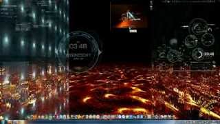 3D Desktop Rainmeter 20 Skins Rocketdock dynamic Background Other optics  Part 22 [upl. by Anitaf]